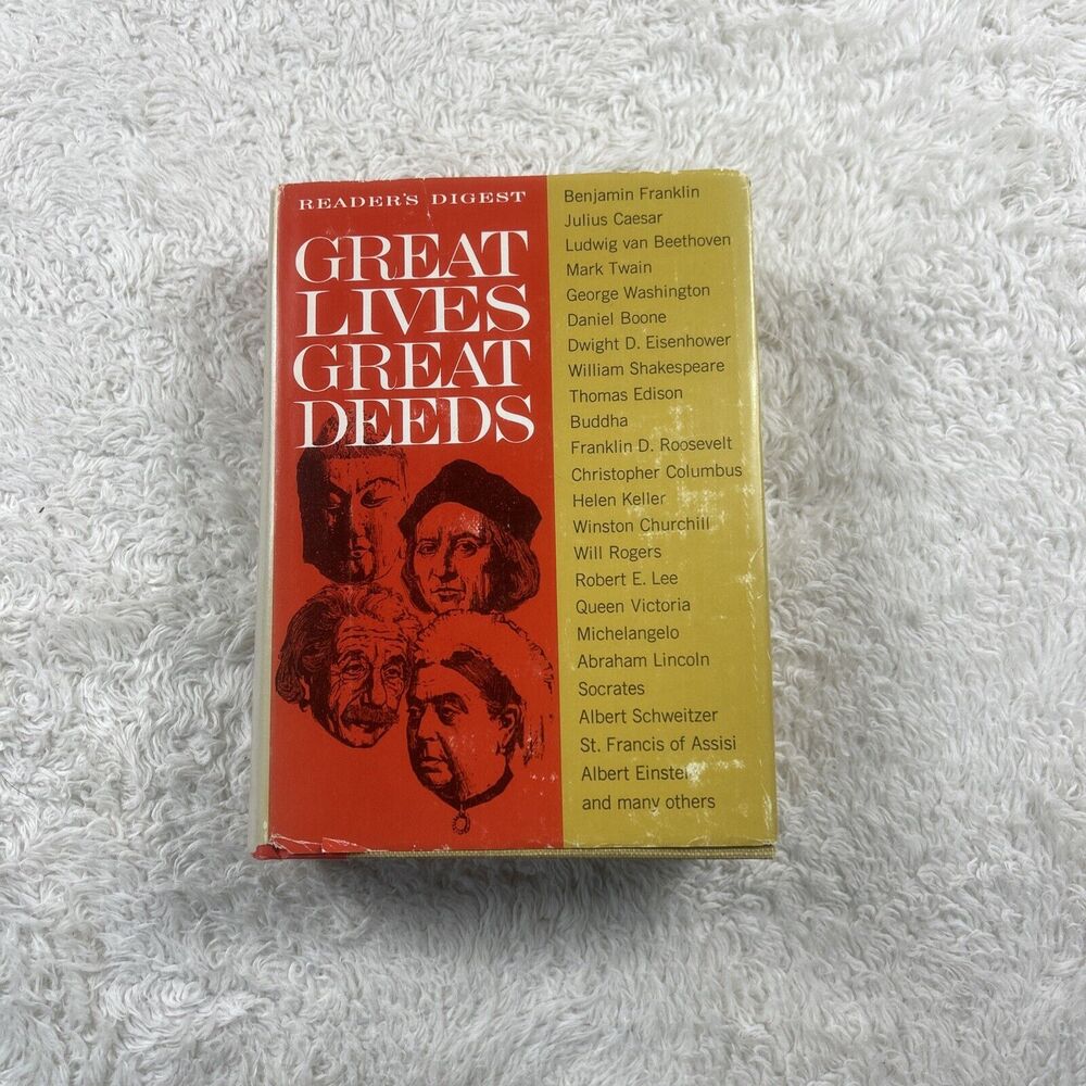 Vintage Reader's Digest Great Lives Great Deeds: Lives of The Great - 1964 HC